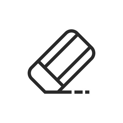 橡皮图标矢量插图