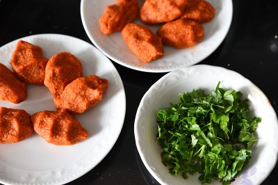 阿拉伯肉开胃菜kibbeh