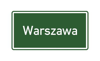 华沙市在波兰划定了一个路标，用波兰语叫做Warszawa
