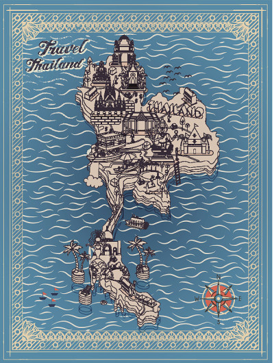 泰国旅游地图