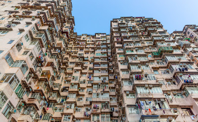 中国香港的公寓楼