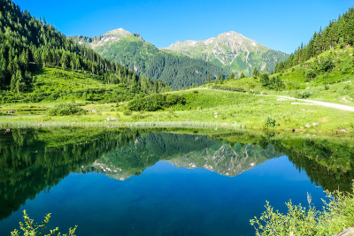 湖映山