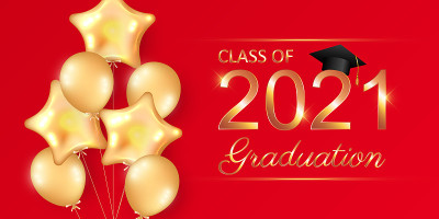 2021级毕业文字设计贺卡，邀请或横幅