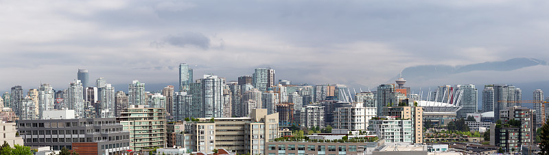 温哥华市中心空中