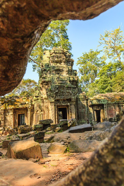 Ta Phrom 城堡，吴哥城，柬埔寨