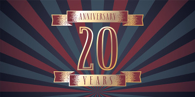 20周年向量图标
