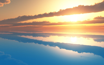 海上日落
