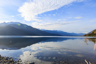 美丽的哈威湖风景。