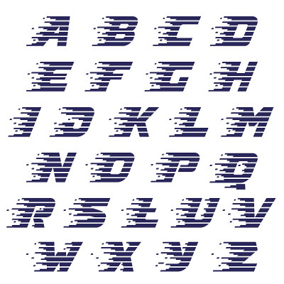 字母与快速线。