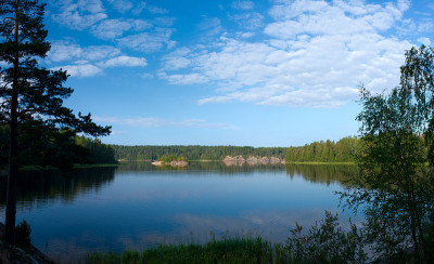 拉多加湖全景