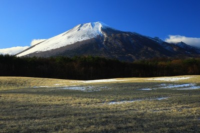 岩手县岩手山在秋天的颜色