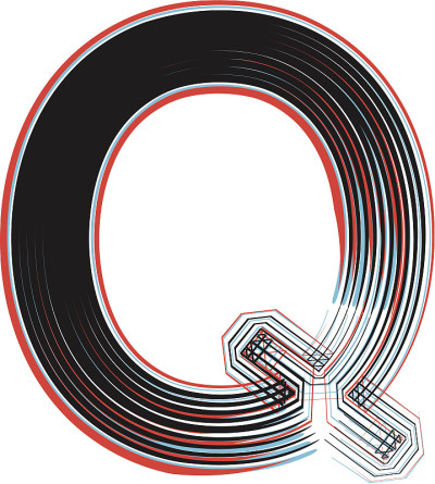 字体说明字母Q