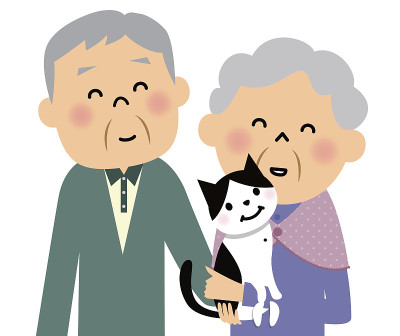 老夫妇和猫