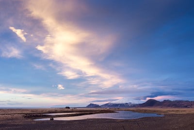 冰岛的冰川Snaefellsjökull