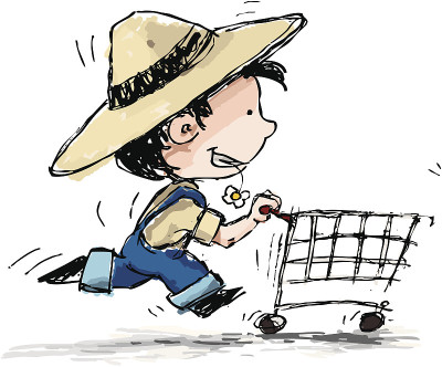 农场男孩购物者