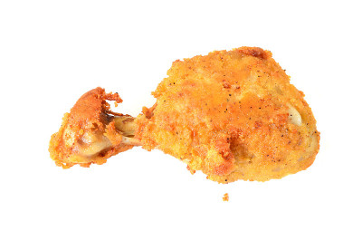 金黄色的炸鸡腿