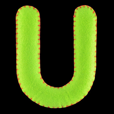 字母U来自毛毡