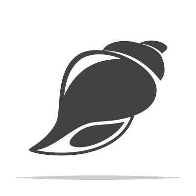 海螺图标矢量孤立