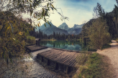 奥地利Schiederweiher的萨默景观