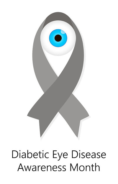 Diabetic Eye Disease Awareness Month concept vecto