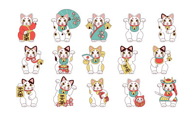 一套日本Maneki Neko