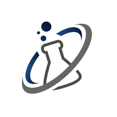 抽象科学烧瓶实验室标志符号模板矢量设计符号