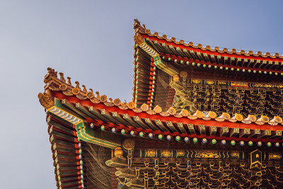 中国北京紫禁城的古代皇家宫殿