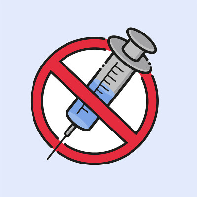 禁止接种疫苗或药物标志