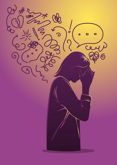 患有抑郁症的女性