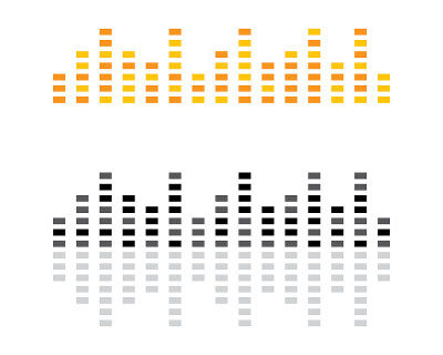 Sound wave vector icon illustration design