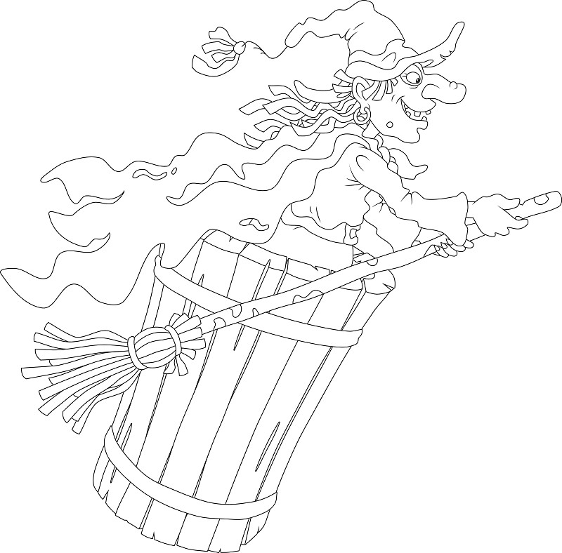 万圣节女巫飞行
