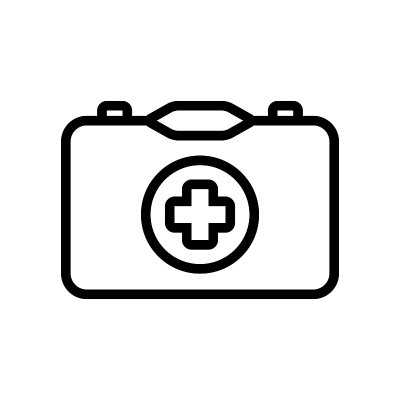 急救箱图标设计矢量模板插图