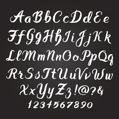 手写字母