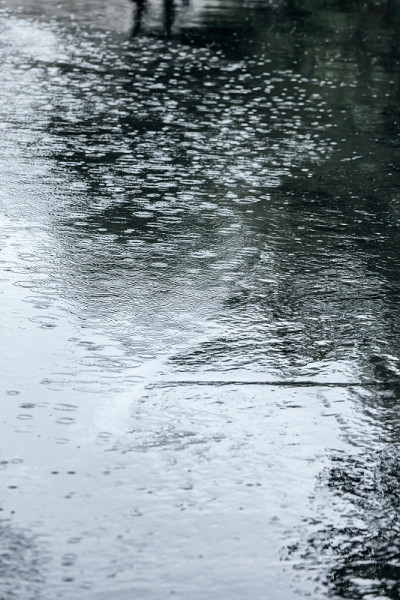 雨中潮湿的沥青人行道背景