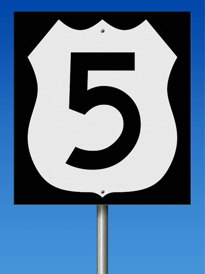 5号公路标志