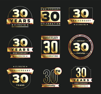 50周年金标志套装。禧横幅。