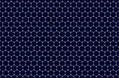 石墨烯无缝图案背景，蜂窝格子