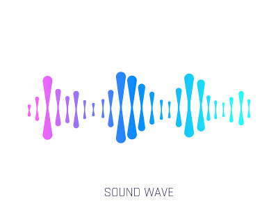 音乐的声波。概念的音乐酒吧。音频数字均衡器技术，控制台面板，音乐脉冲。现代音乐波形图