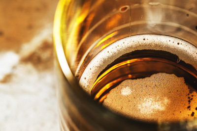 啤酒杯，详细透视视图