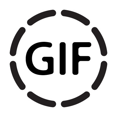 Gif图标矢量图形设计，标志，网站，社交媒体，移动应用程序，UI插图