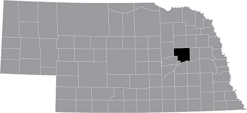 美国内布拉斯加州普拉特县的位置地图