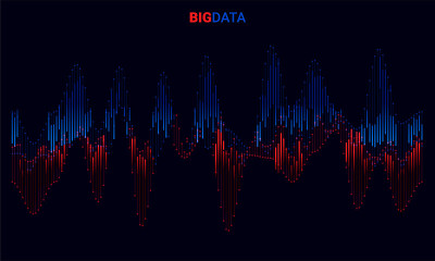 Big data visualization. Futuristic infographic