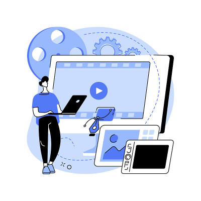 运动图形设计抽象概念矢量插图。