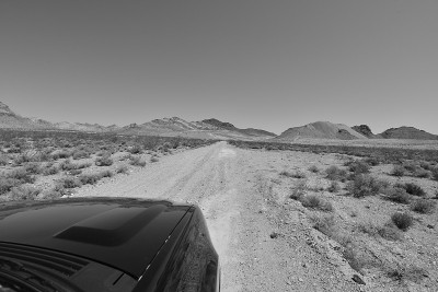 Rhyolite Ghost Town in Monochrome