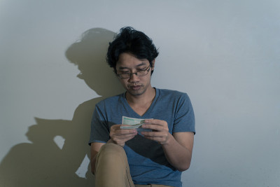 一个男人感到了希望
