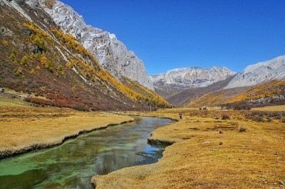 美丽的山景