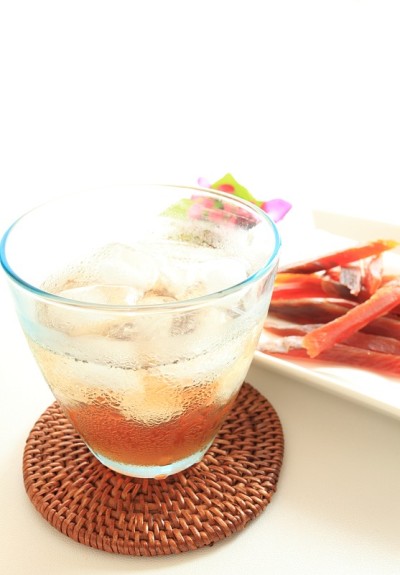 日本李子酒加冰