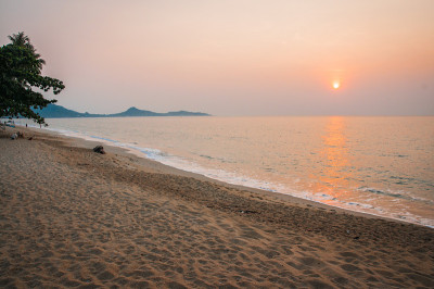 泰国苏梅岛拉迈海滩的海景