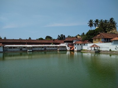Sree Padmanabha Swamy寺庙和池塘，Thiruvananthapuram喀拉拉邦