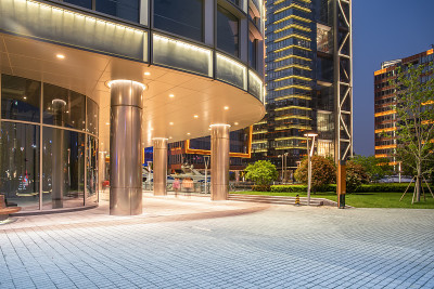 上海CBD写字楼和街景
